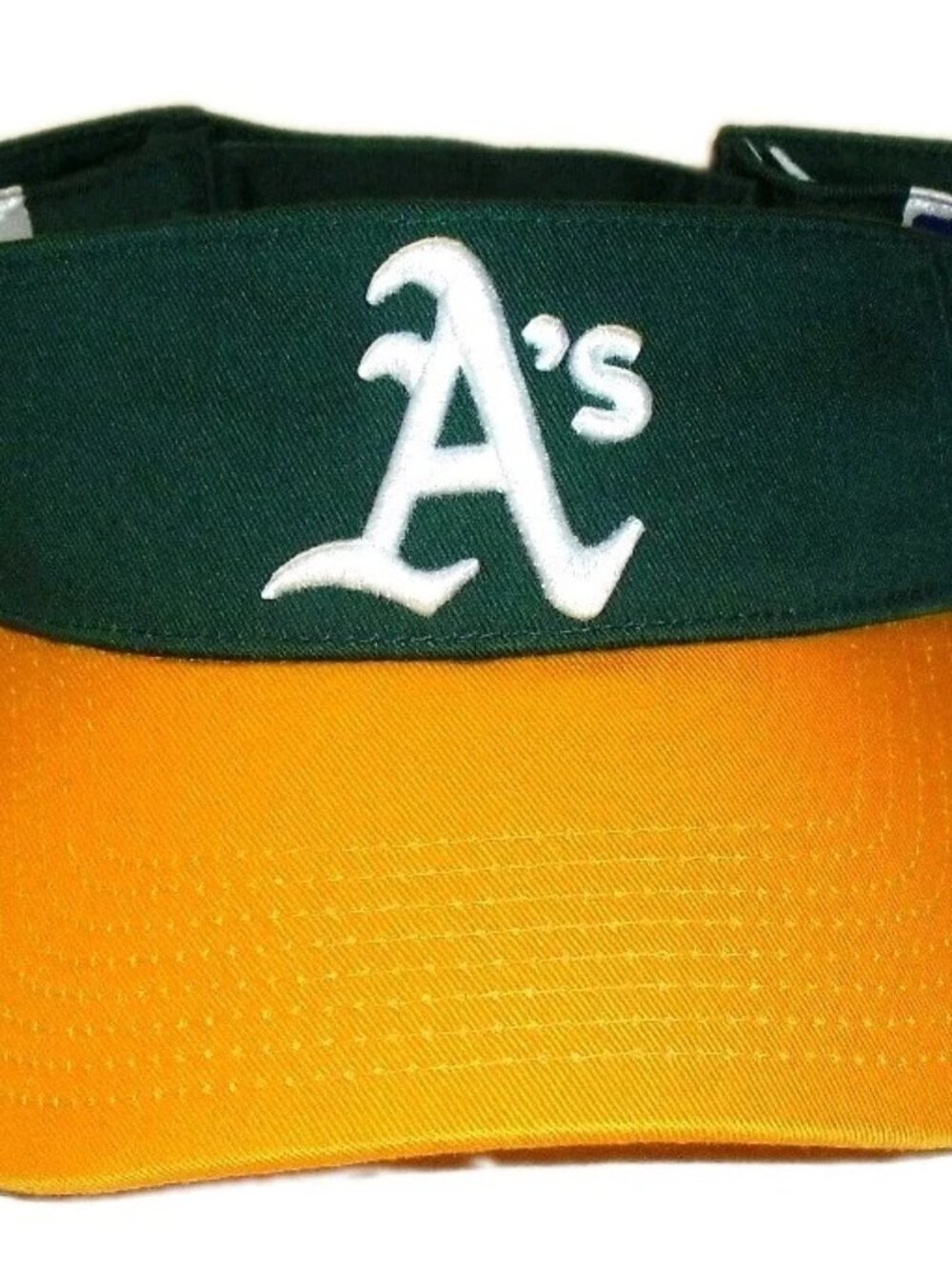 Oakland Athletics A's Mens Adult Green Yellow Visor Hat Cap New Mlb
